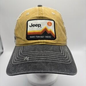 Jeep Two-Tone Yellow and Gray Patch Cap